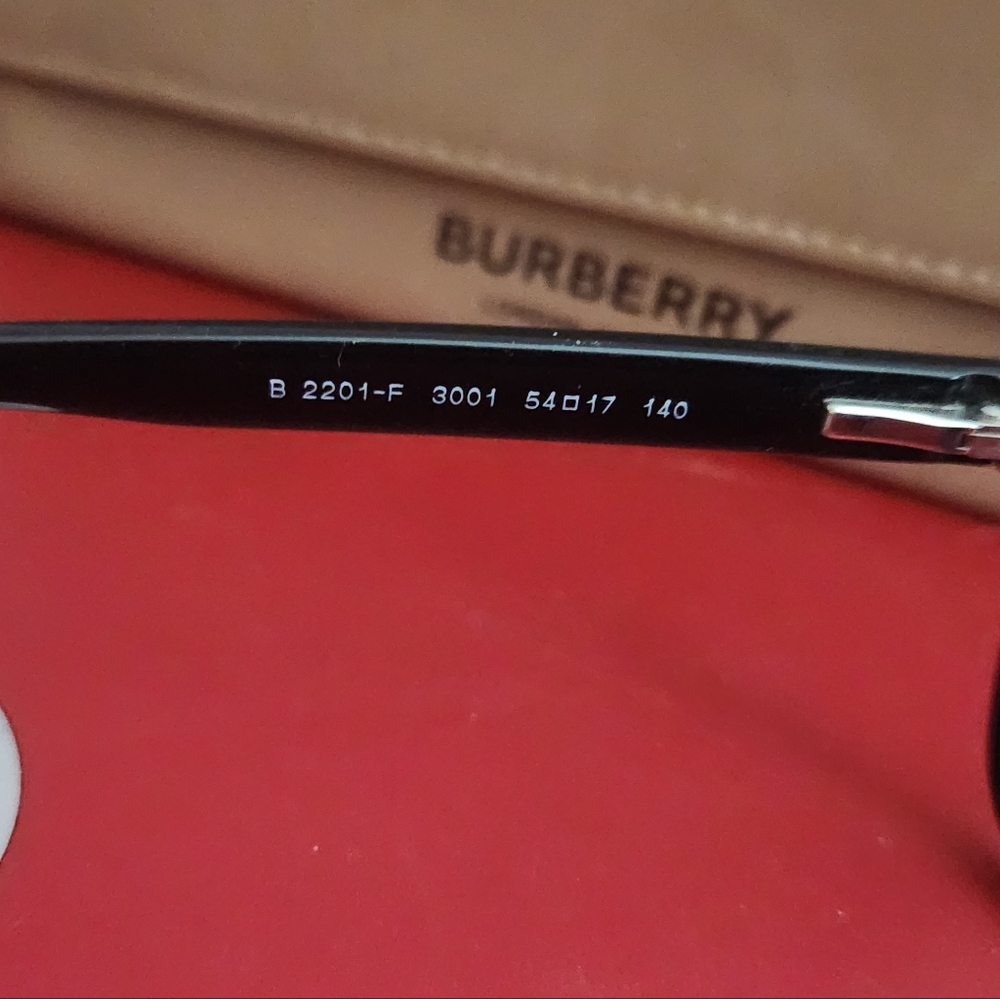 Burberry B 2201-F Black Square Eyeglass Frames 54-17-140 | MSRP $265 - Picture 5 of 10